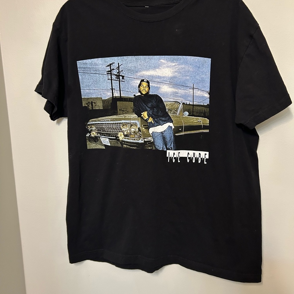 Ice Cube T Shirt  Boyz In The Hood Crew Neck  Men's Size Large Short Sleeve Y2K
